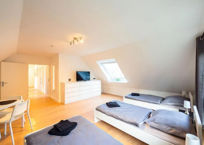 Have-a-nice-stay - - Monteursunterkunft - Einzelbetten - Gute Anbindung - Bettwaesche Lägenhet Trappenkamp