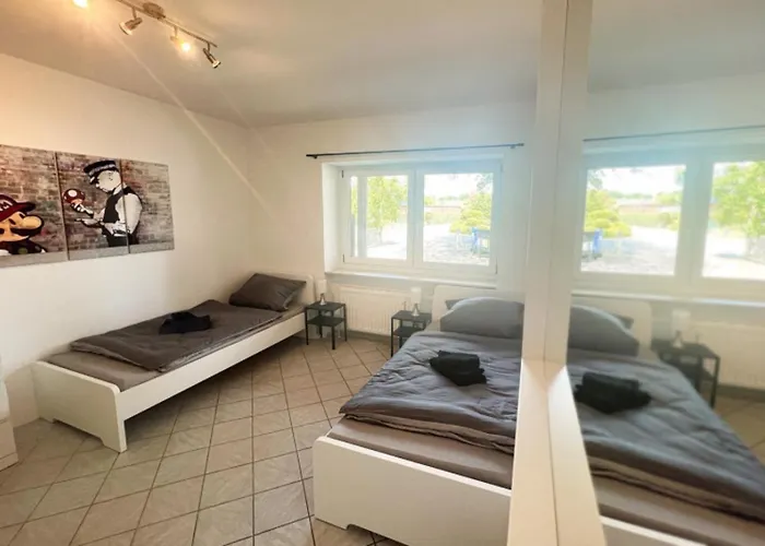 Have-a-nice-stay - - Monteursunterkunft - Einzelbetten - Gute Anbindung - Bettwaesche * Trappenkamp